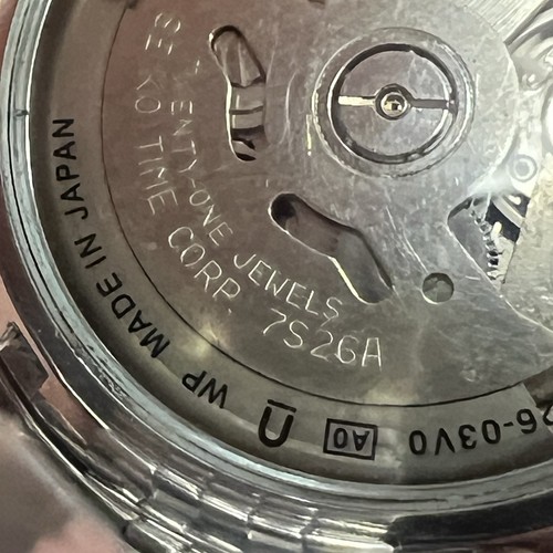 Orologio Seiko 5 SNKL15 Automatico Day-Date Quadrante Bianco Acciaio Inox Uomo Giappone - Foto 13 di 14