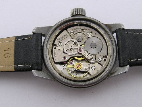 Original Bulova Navigator A17A Mil-W-6433A Military Watch Working 17j Cal 10BNCH - Picture 6 of 7