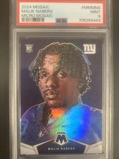 2024 PANINI MOSAIC MICRO MOSAIC #MMMNS MALIK NABERS PSA 9