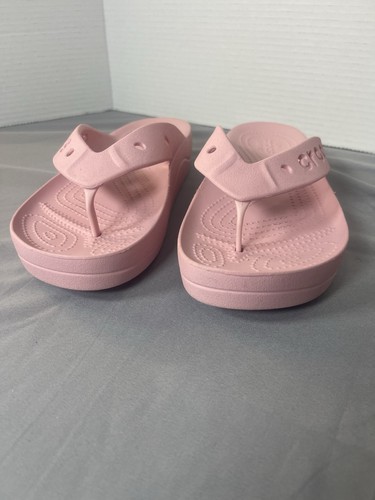 Crocs Baya Damen Sandale Plateau Flip Flop Riemen Slipper Gummi 9 rosa Schuhe - Bild 2 von 6