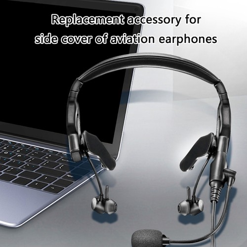 1 Pair Wear Resistant Ear Pad Soft Ergonomic Replacement Cover for ProFlight - Photo 2/7