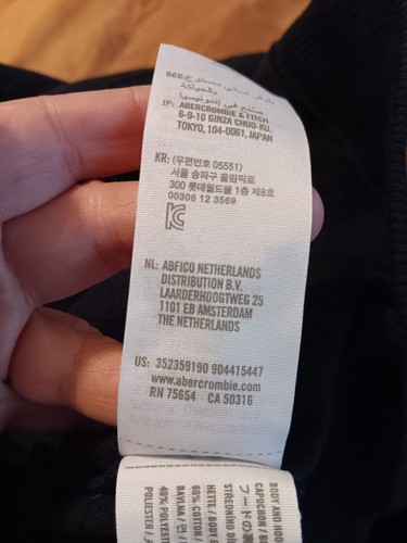 HOLLISTER Must-Have Collection Pullover Hoodie Sweatshirt Gr. Large schwarz - Bild 7 von 8
