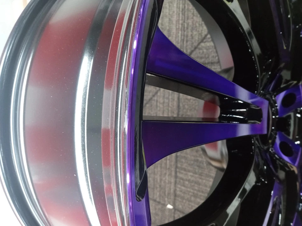 Blemished Single 20x8 Purple Wheel HD Spinout 5x115 5x120 20 Foto 2 de 4