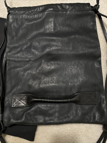 Cornelian Taurus By Daisuke Iwanaga Black Leather Tote Bag Backpack Large New - Imagen 2 de 11