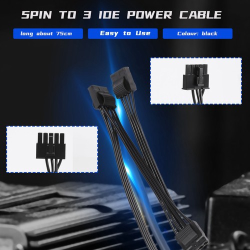 5Pin 1 Bis 3 Peripherie 4 Pin Molex Ide 5P Netzteil Versorgung Kabel für C7871 - Afbeelding 7 van 7
