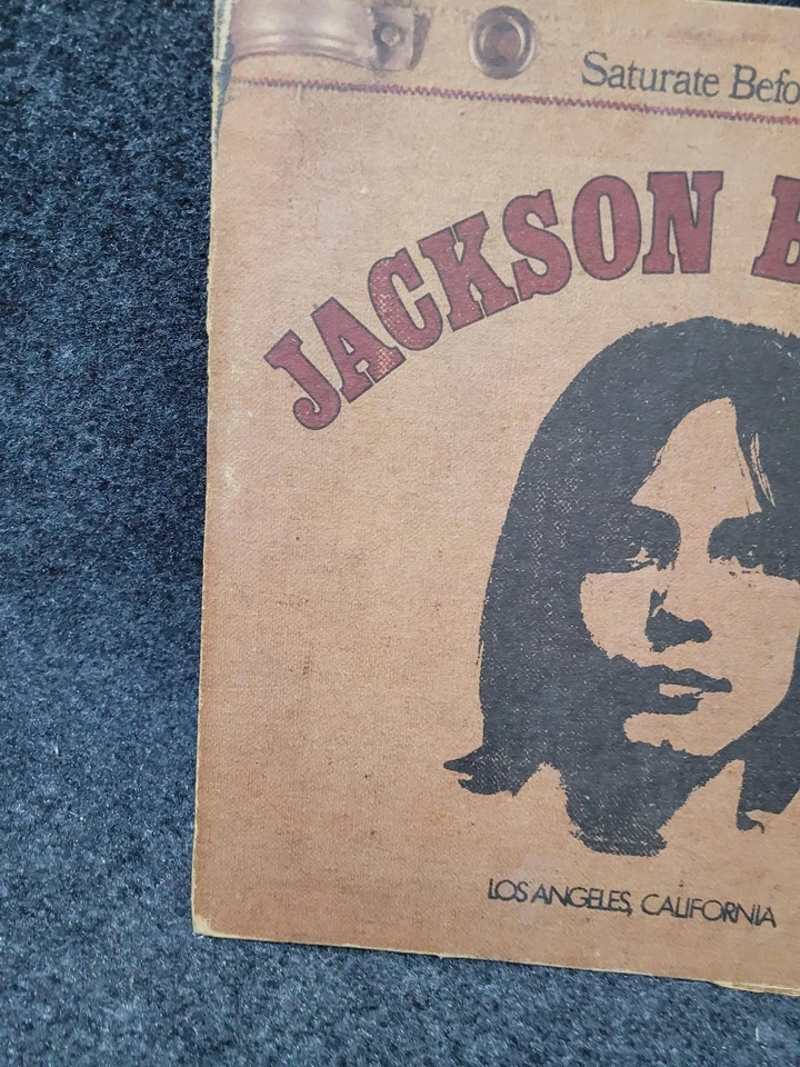 Vintage Jackson Browne Vinyl LP Saturate Before Using 1972 Asylum Folk Rock Albu Foto 2 de 4