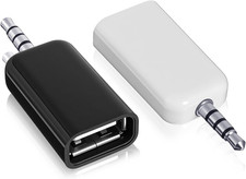 2 Pack AUX to 3.5Mm Audio Adapter AUX to USB Adapter Audio Cable USB a Female 3.
