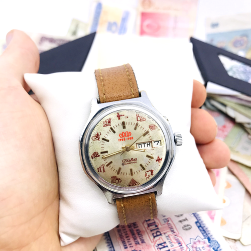 Rare Slava UdSSR Achievements 1922 - 1982 Soviet 2428 Wrist Watch Service 🛠 - Bild 10 von 12