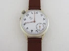 Junghans Astra Vintage 1910s German Original Men's Watch with Enameled Dial