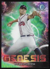 2021 Bowman Draft Genesis Green Refractor #/99 Ryan Cusick #GNS-2 Atlanta Braves