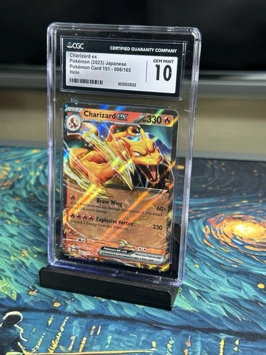 Graded Charizard ex 006/165 Pokémon SV: Scarlet & Violet 151 - CGC 10 - MINT!!