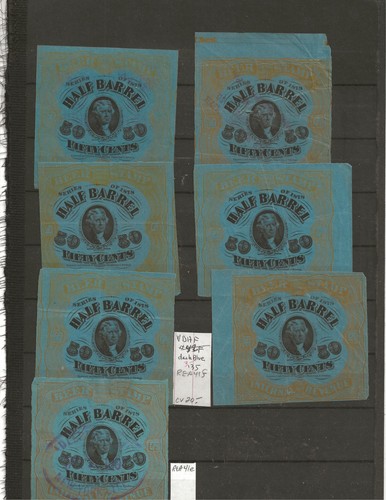 U S Stamps revenues Scott REA collection of Beer Stamps lot of 133 items used - Picture 4 of 21