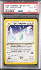 2002 POKEMON NEO DESTINY 1ST ED #22 LIGHT DRAGONAIR PSA 10