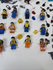 LEGO CITY Coast Guard 2 Set Lot - Incomplete - Read - 60013 60014  