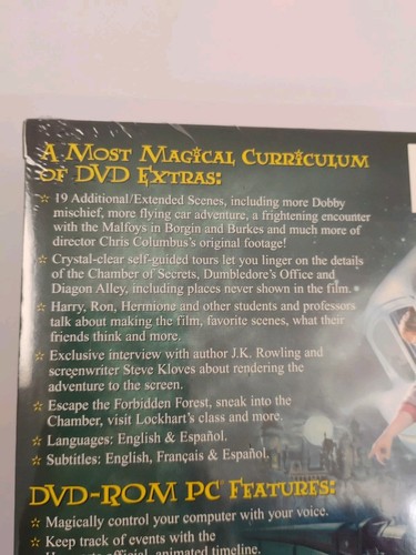 Harry Potter and the Chamber of Secrets Full-Screen Edition DVD NWT Sealed - Picture 10 of 16