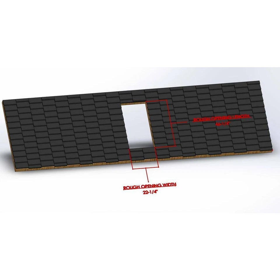 Clarabóia fixa auto-piscante Gordon 22-1/4" x 46-1/4 bronze fixa - Imagem 2 de 4