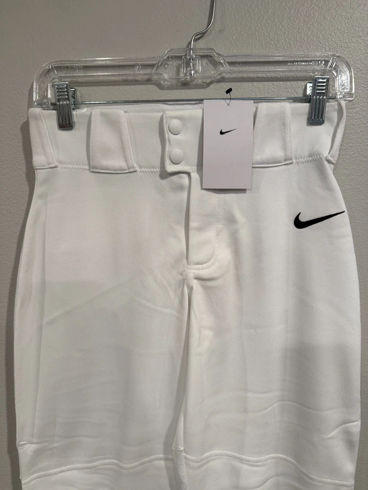 Pantalones de béisbol Nike Vapor Select 2 blancos talla grande para niños jóvenes Foto 2 de 4