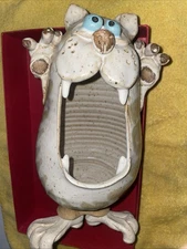 Freeman Loughridge Upside Down Cat Bird House Pottery
