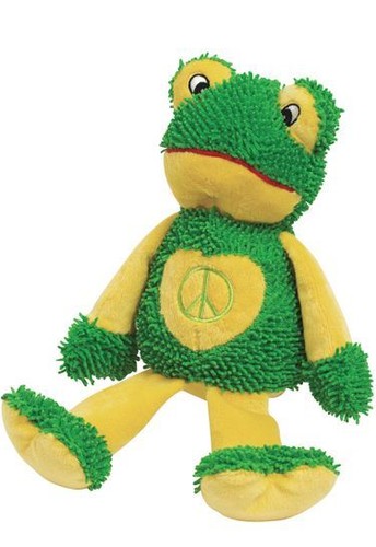 Zanies Dog Toy Plush Peace Party Pig Frog Pup Dog Toy Pet - Picture 2 of 4