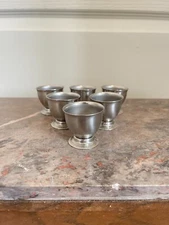 Vintage 6X Stainless Steel Egg Cup Letang Remy France