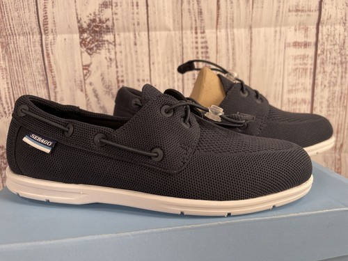 Zapatos Sebago Monterey para hombre 78117KW/908 azul marino NUEVO - Imagen 2 de 8