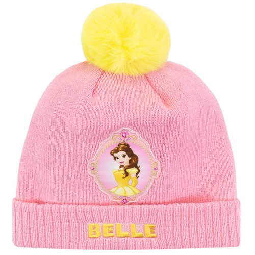 Girls Disney Belle Hat and Glove Set | Disney Beauty and The Beast Winter Set - Picture 2 of 3