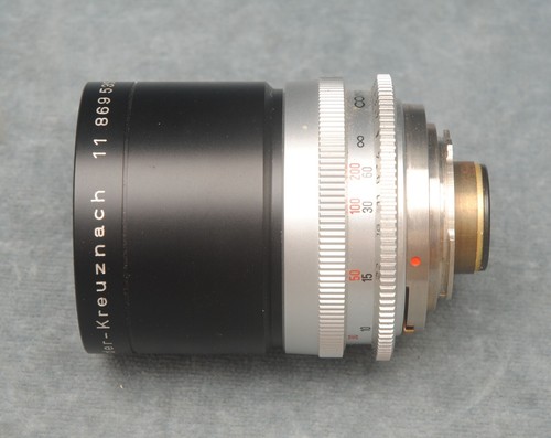 LATE MODEL BLACK SCHNEIDER-KREUZNACH TELE-XENAR 135MM F/4 KODAK RETINA LENS (CR) - Picture 3 of 4