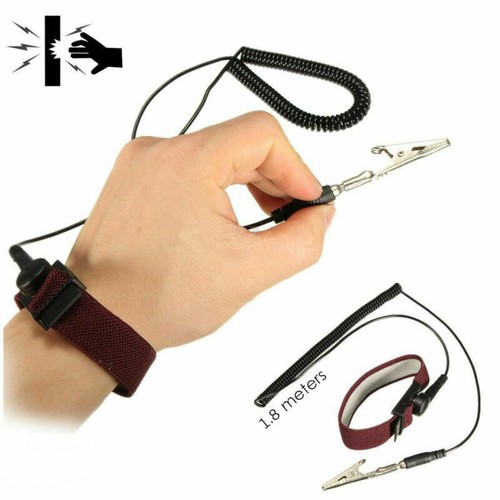 Anti Static ESD Adjustable Wrist Strap Discharge Band Ground Bracelet electronic - Picture 10 of 13