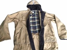 Rare Vintage WESTERNFIELD Jacket Flannel Lined Montgomery Ward Hunting Hood