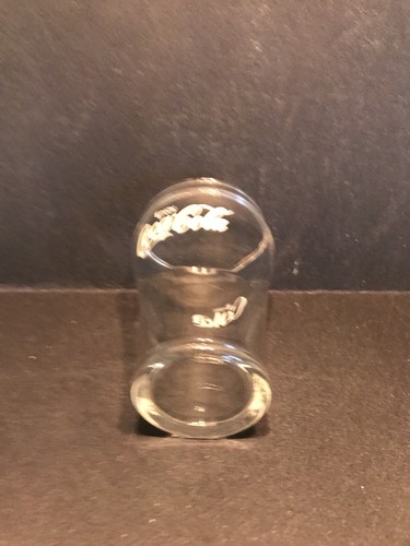 Vtg small Coca-Cola Coke White Script Clear Glass UNUSUAL size Coca-Cola Glass! - Picture 4 of 4
