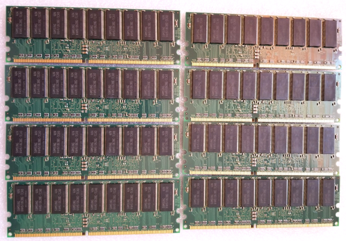 8GB 8x1GB PC1600R DDR-200 SAMSUNG M383L2828ET1-CA0Q0 HP 175919-042 ECC RDIMM KIT - Picture 2 of 2