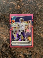 2020 DONRUSS Ben DiNucci RATED ROOKIE PINK OPTIC PRIZM Preview RC Holo