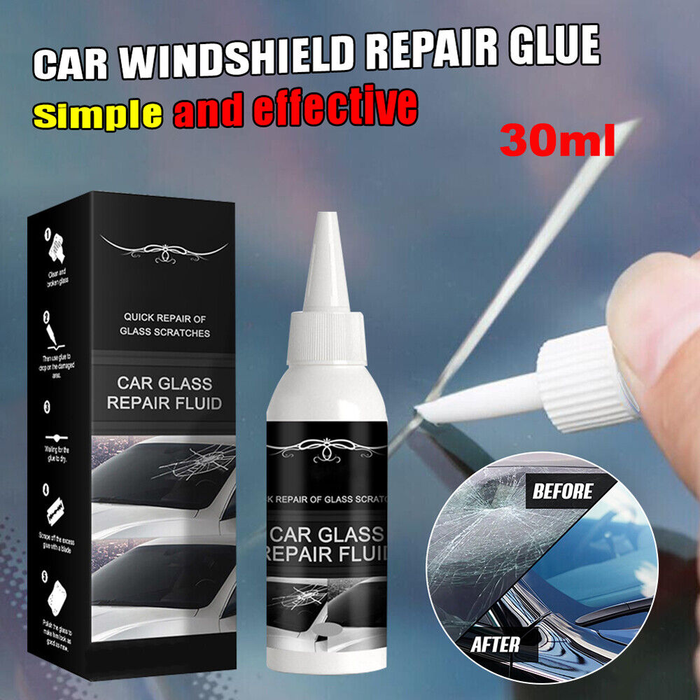 Windshield Crack Repair Kit, 2025 New Glass Cracks Gone Repair Kit, Premium Car Windshield Crack Repair Fluid Window Windscreen Tool