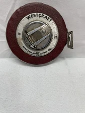 Westcraft vintage 50 ft tape measure. Western Auto Supply Co. 4h-6540