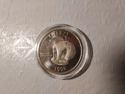 純銀　トゥーイーティー 1998 Silver Tweety Bird Coin Warner Bros Collectible Coins | eBay