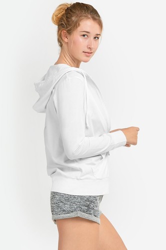SOFRA LADIES SINGLE JERSEY ZIP-UP HOODIE JACKET - Picture 10 of 23