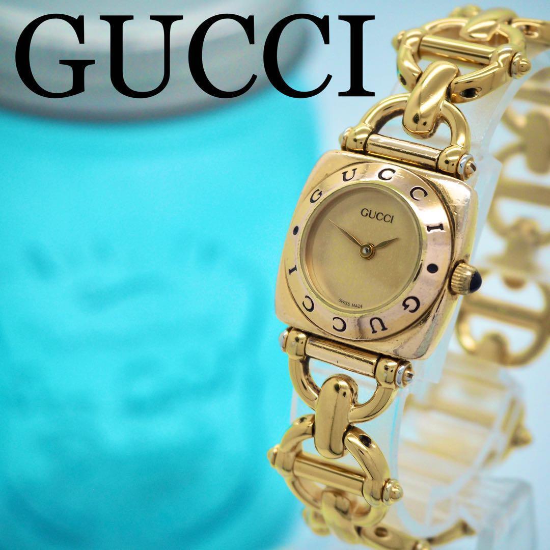 740 Gucci Watch Ladies 6400L Gold Bracelet Rare Women's 740 Gucci Watch Ladies 6400L Gold Bracelet Rare Women's