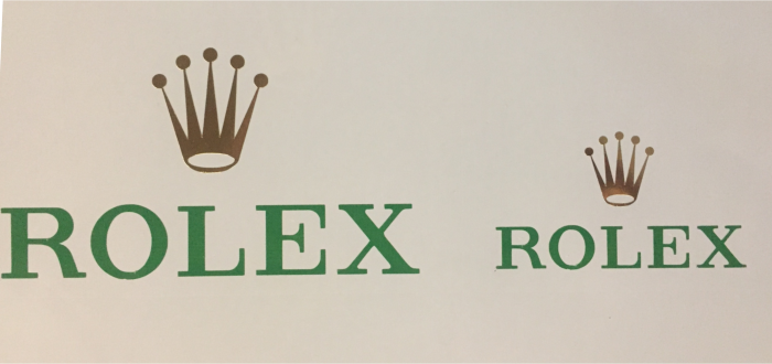 2 Rolex Stickers for Watch Winder or Display Case Box-image