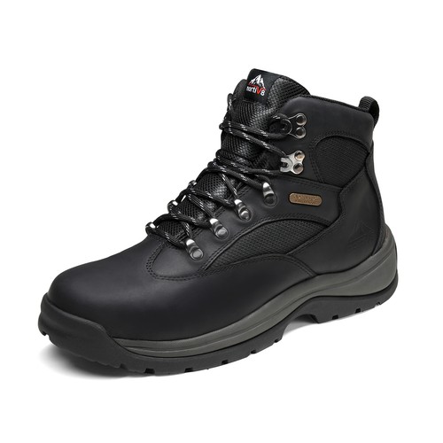 Men's Steel Toe Boots Safety Boots Leather Boots Waterproof Boots Wide Size - Picture 9 of 10