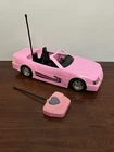 Vintage Barbie 1993 Meritus RC Pink Convertible Car, Lights Work  TESTED WORKS