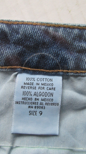 LEI Denim Blue Jeans Juniors Shorts Size 9 - Picture 9 of 11
