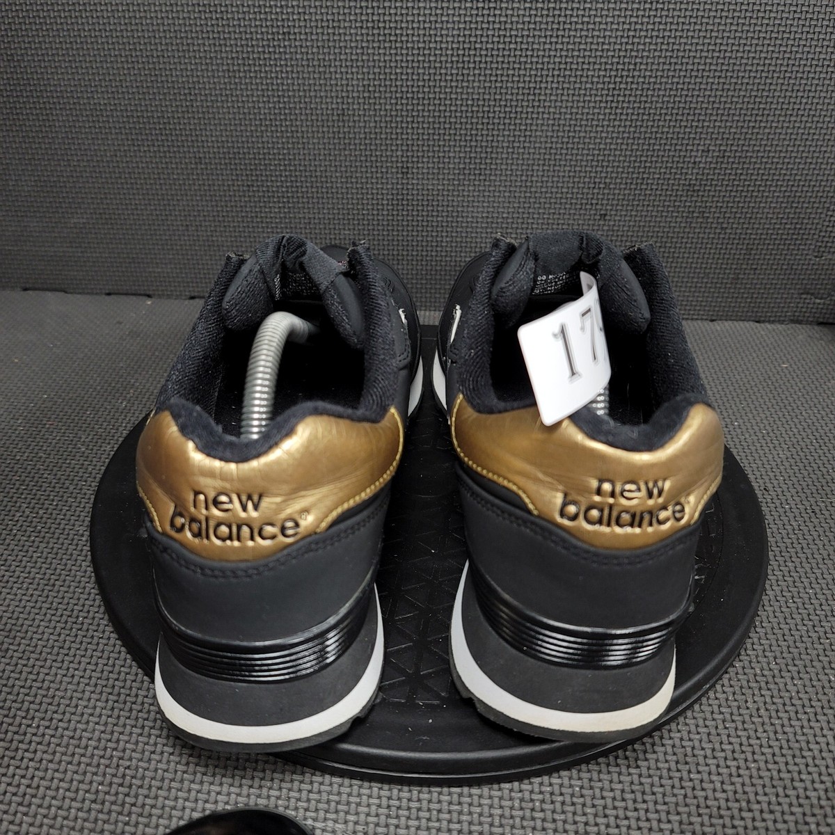 New Balance 515 Shoes Womens Sz 12 Black Gold Trainers Sneakers | eBay
