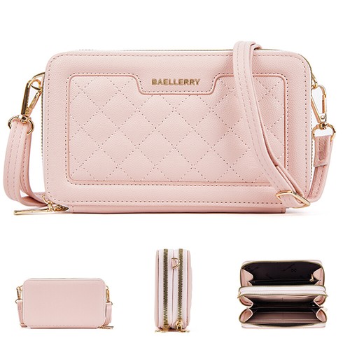 Crossbody Wallet Phone Pocket for Women Cash Coin Credit Card Purse Handbag - Picture 14 of 26