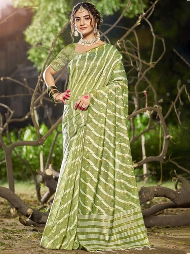 Wine Self Design Linen Cotton Saree For Women, Summer Outfit, Casual Saree, Sari - Picture 3 of 7