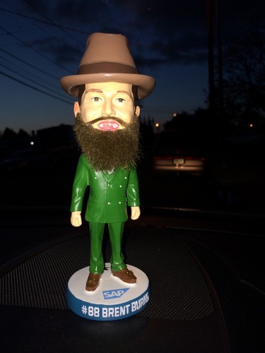 2 San Jose Sharks Joe Pavelski & Brent Burns Gameday Suit bobblehead SGA Bobble - Picture 5 of 6