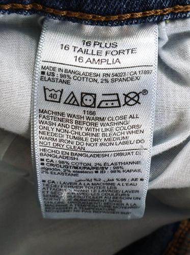 Old Navy Original Taper Jeans Built-In Flex Boys 16 Plus Blue Medium Wash Denim - Picture 7 of 7
