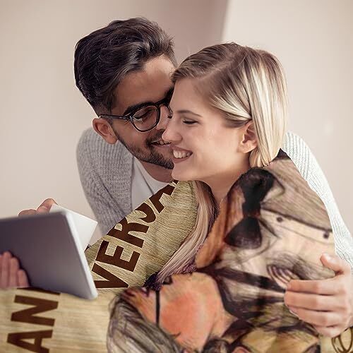 Hochzeitstag Decke Geschenke für ihn ihre Frau 60"x50" gelb (Jubiläum) - Bild 3 von 7