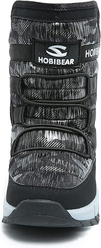 Kids Boys Snow Boots Winter Waterproof Slip Resistant Cold Weather Shoes for kid - Picture 3 of 6