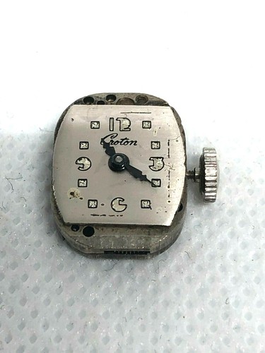 CROTON LADIES PLATINUM AND DIAMOND WRIST WATCH - Picture 5 of 7
