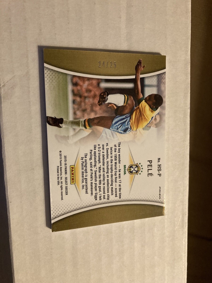 2015 Panini Select Pele Historic Signatures Auto Blue 24/25 | eBay